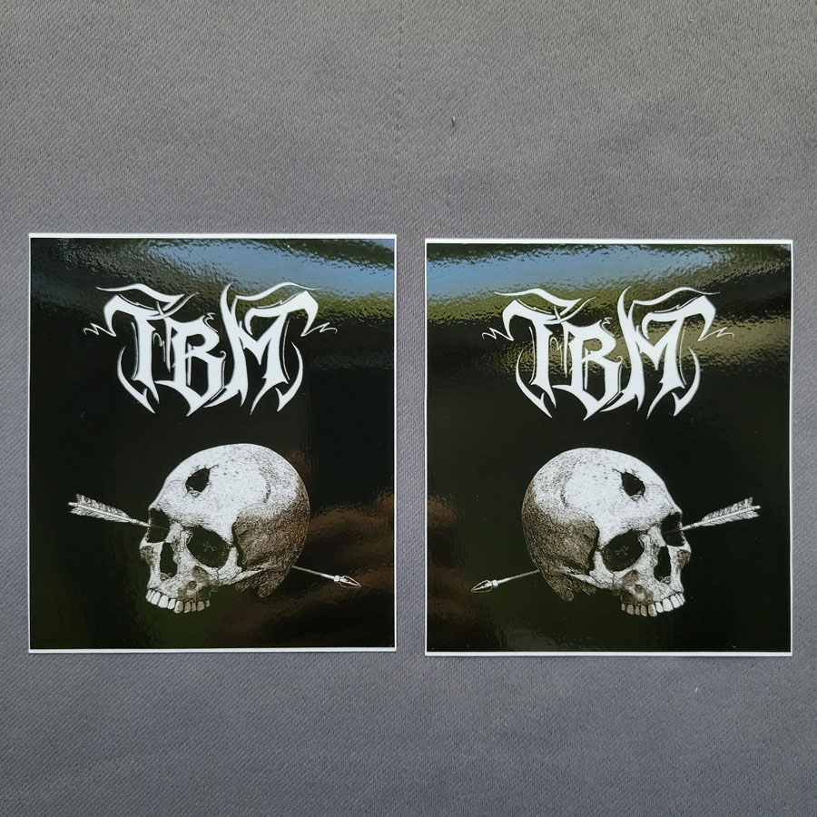 Skull and arrow stickers